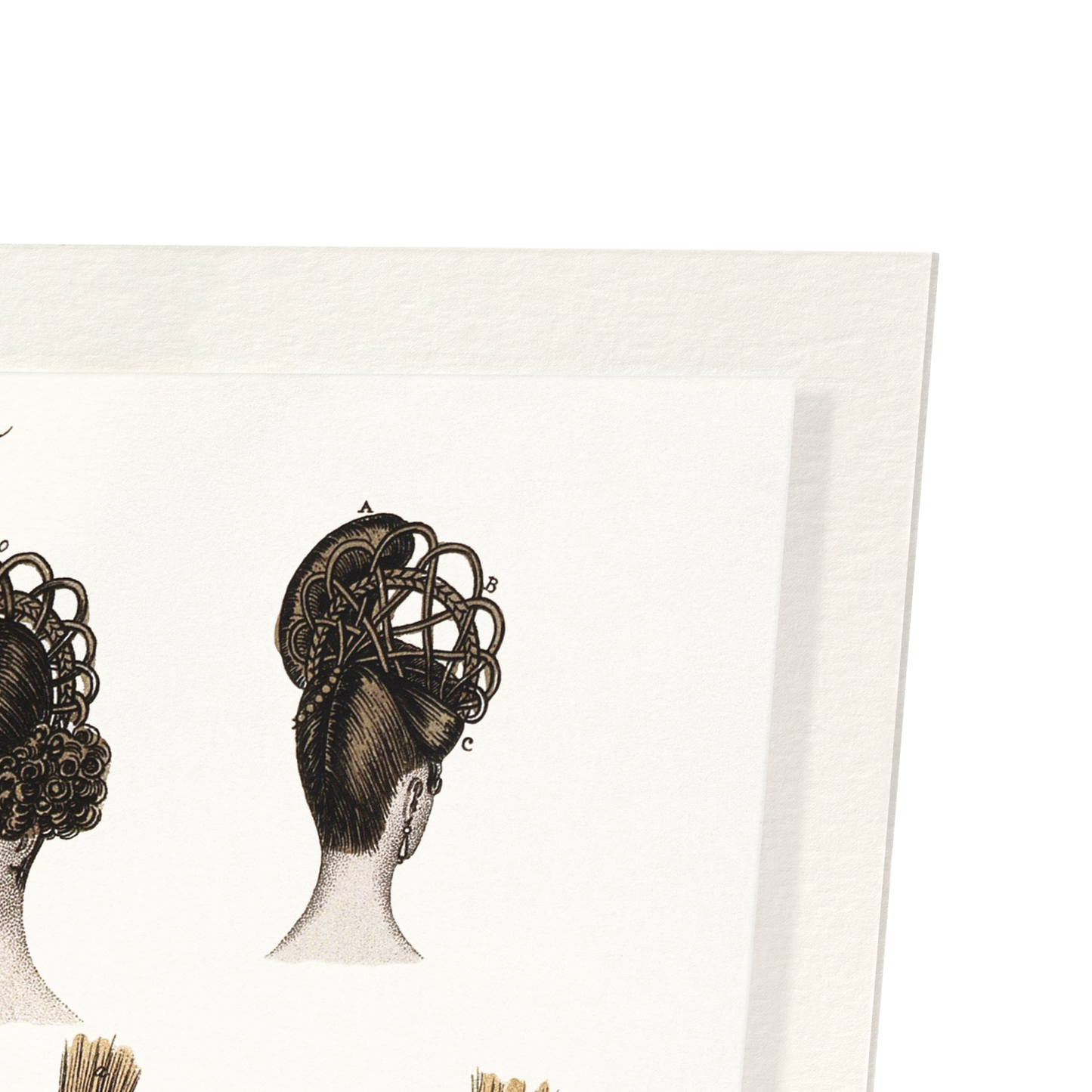 FASHIONABLE HEAD DRESSES (1830): Painting Art Print