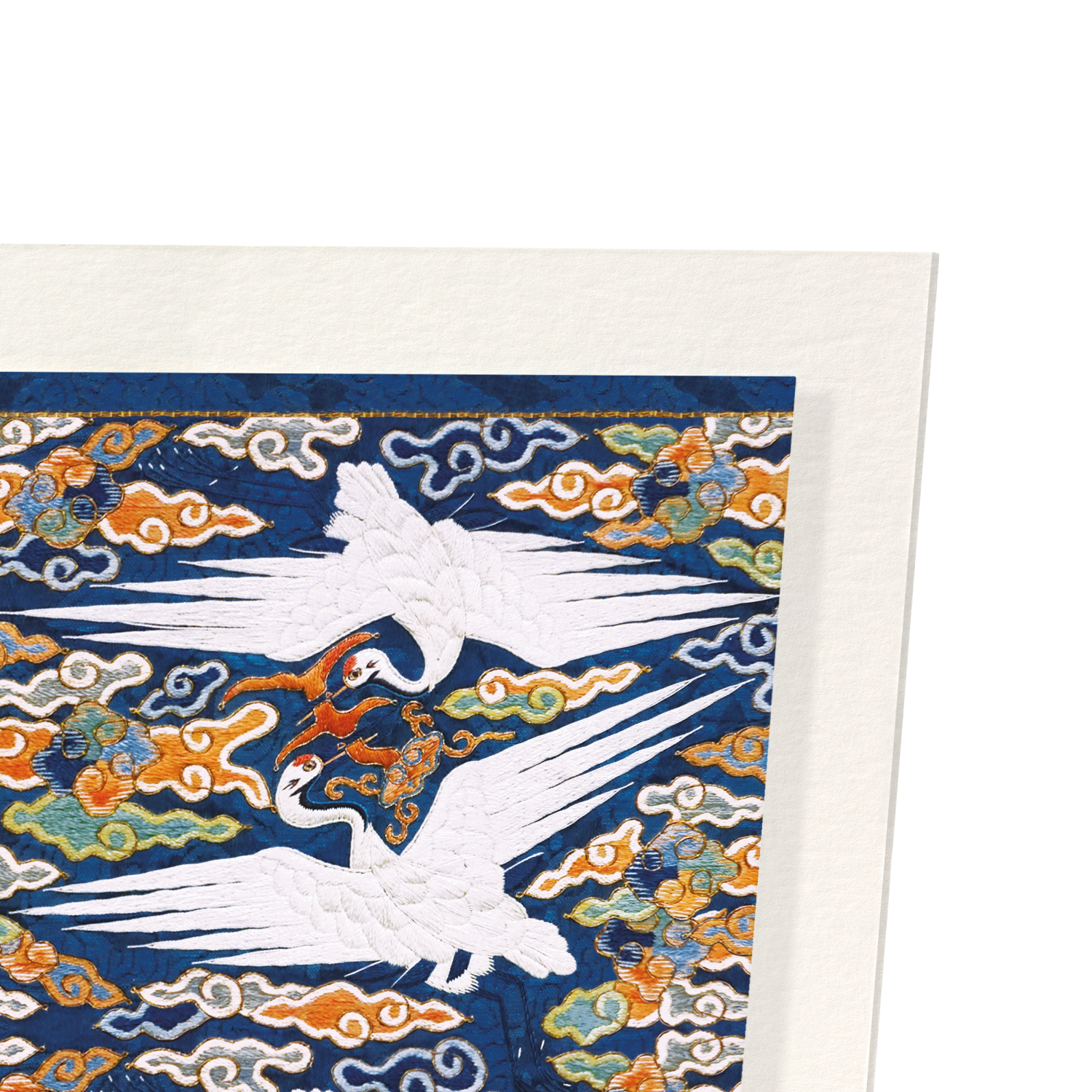 KOREAN RANK BADGE OF CRANES (19TH C.): Pattern Art Print
