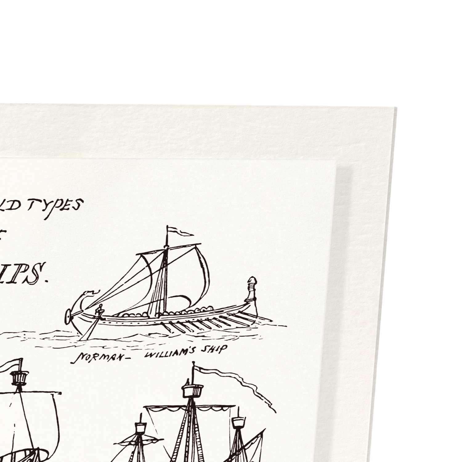 SEA PICTURES DRAWN WITH PEN AND PENCIL (1882): Victorian Art Print