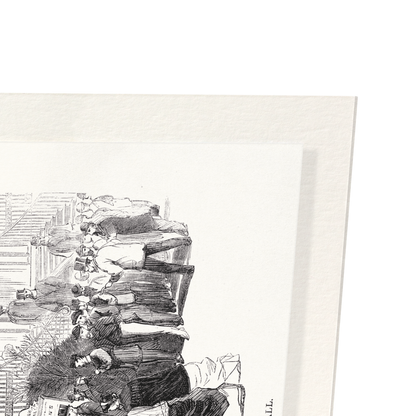 BUYING TICKETS FOR A DICKENS' READING (1867): Victorian Art Print