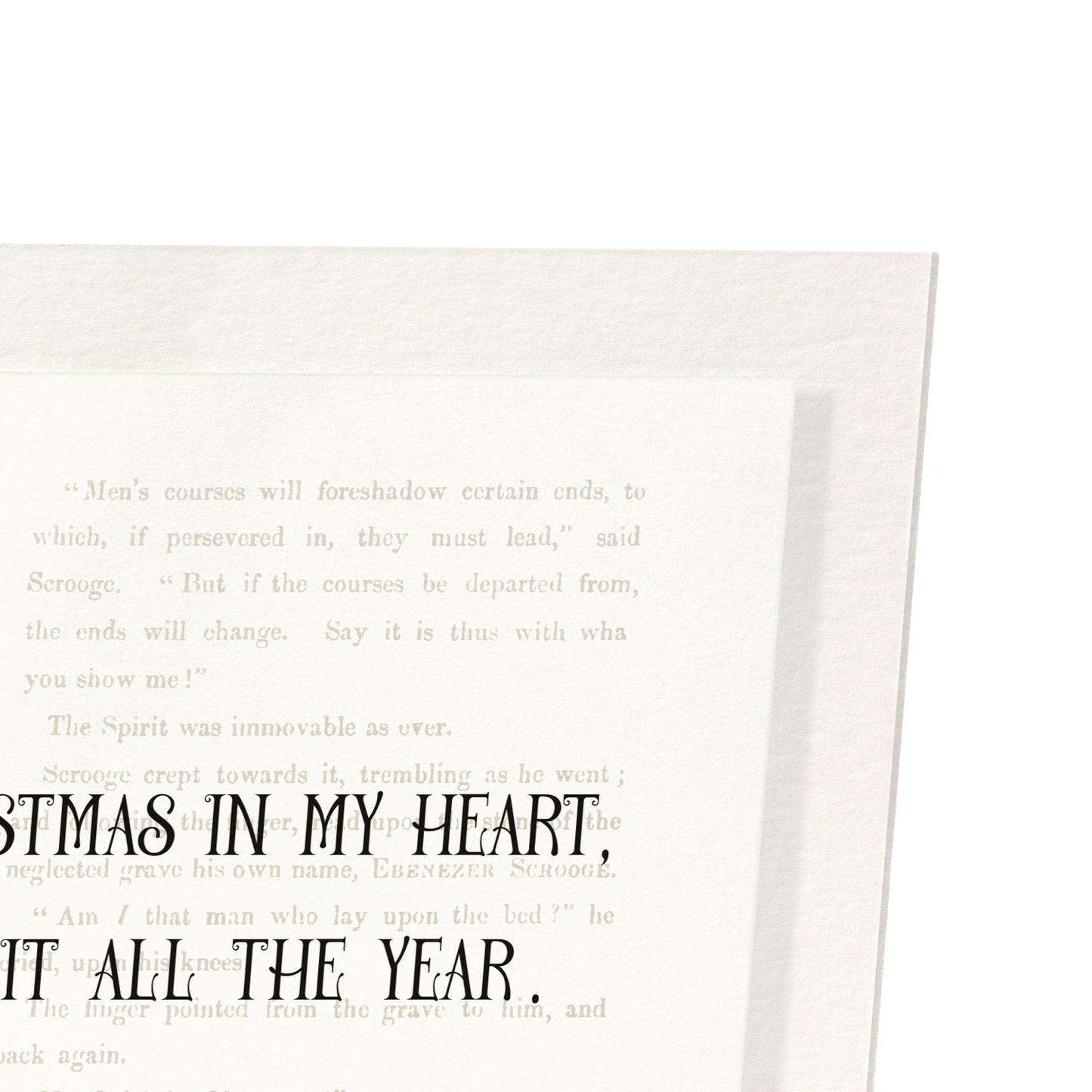 CHRISTMAS IN MY HEART (1843): Victorian Art Print