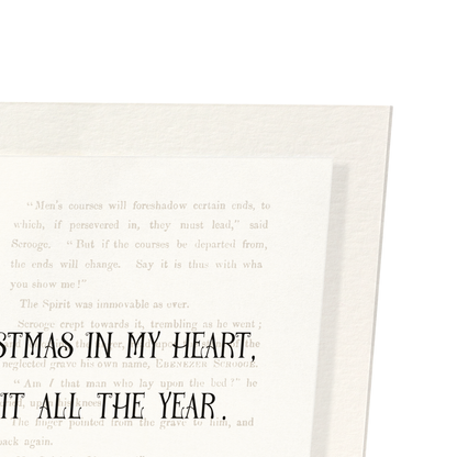 CHRISTMAS IN MY HEART (1843): Victorian Art Print