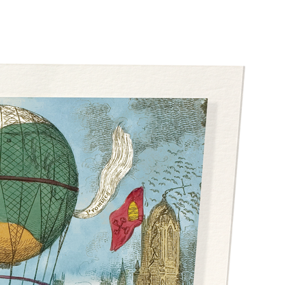 HE STEERS HIS FLIGHT ALOFT (1810): Painting Art Print
