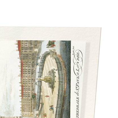THE NORTH WEST VIEW OF ST PAUL CATHEDRAL (1754): Painting Art Print