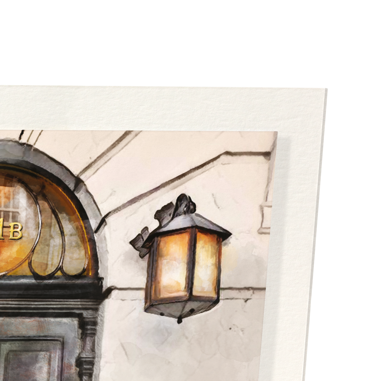 FRONT DOOR OF 221B BAKER STREET DAY: Watercolour Art Print