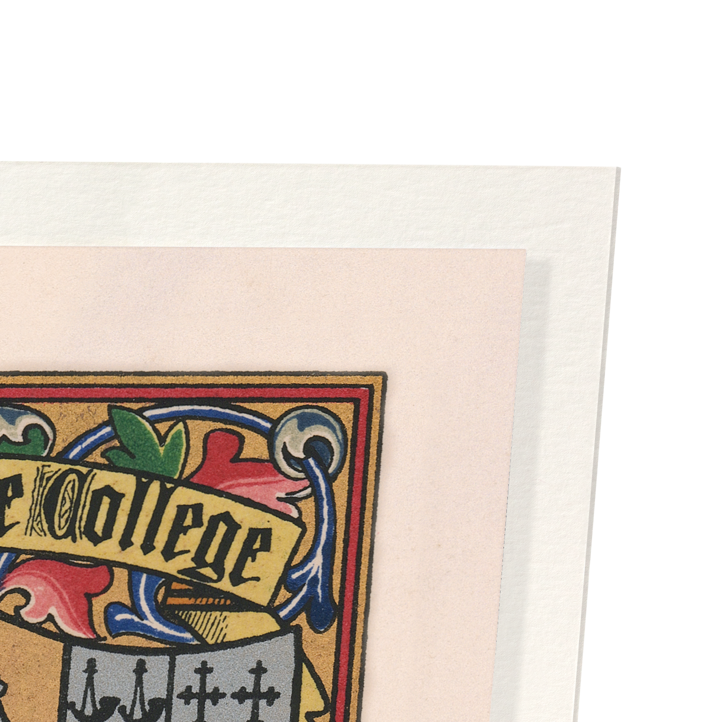 BRASENOSE COLLEGE CREST: Painting Art Print