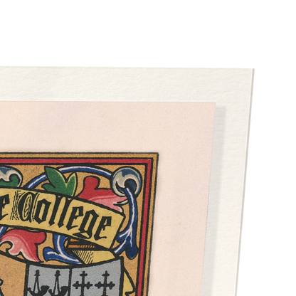 BRASENOSE COLLEGE CREST: Painting Art Print