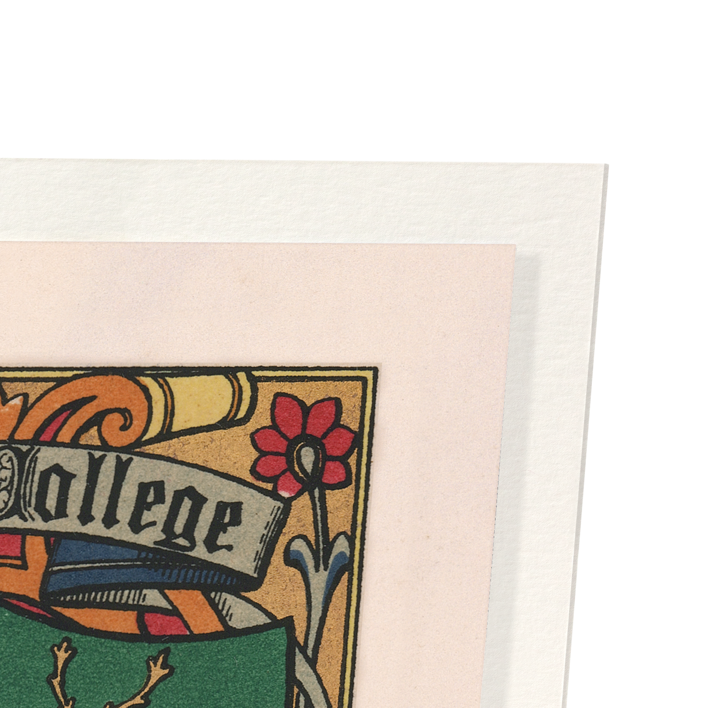 JESUS COLLEGE CREST: Painting Art Print