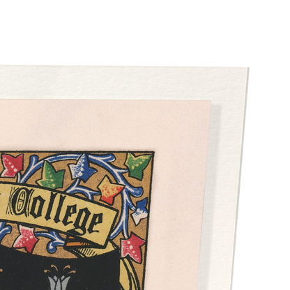 MAGDALEN COLLEGE CREST: Painting Art Print
