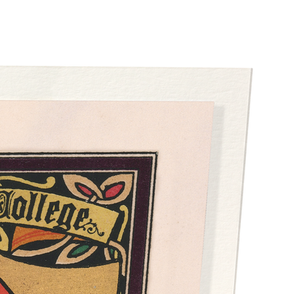 MERTON COLLEGE CREST: Painting Art Print
