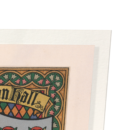 NEW INN HALL COLLEGE CREST: Painting Art Print