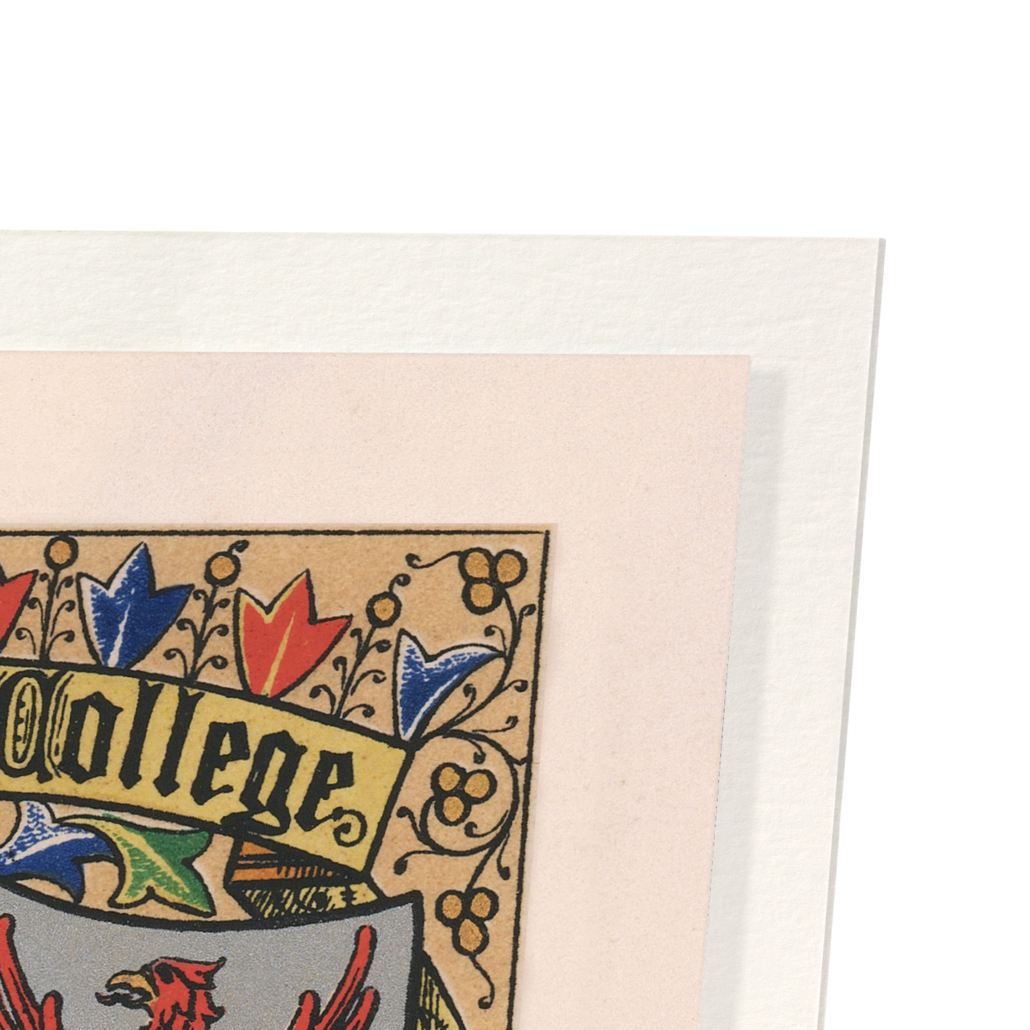 QUEEN'S COLLEGE CREST: Painting Art Print