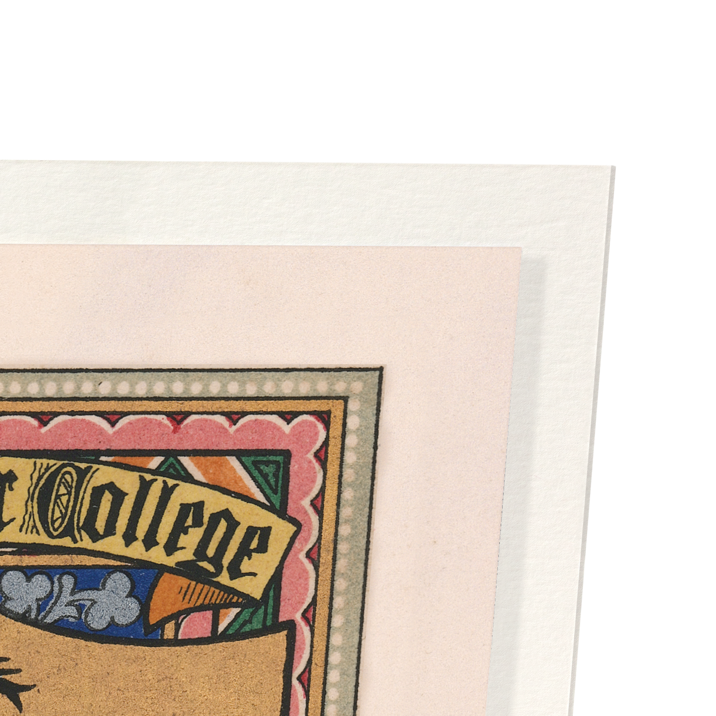 WORCESTER COLLEGE CREST: Painting Art Print