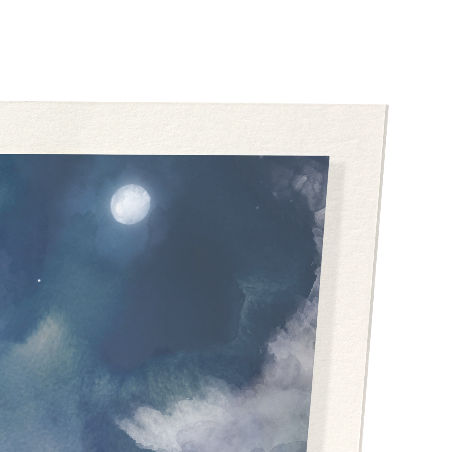 SOUTH WEST VIEW OF ST PAUL’S (1842) - NIGHT: Painting Art Print