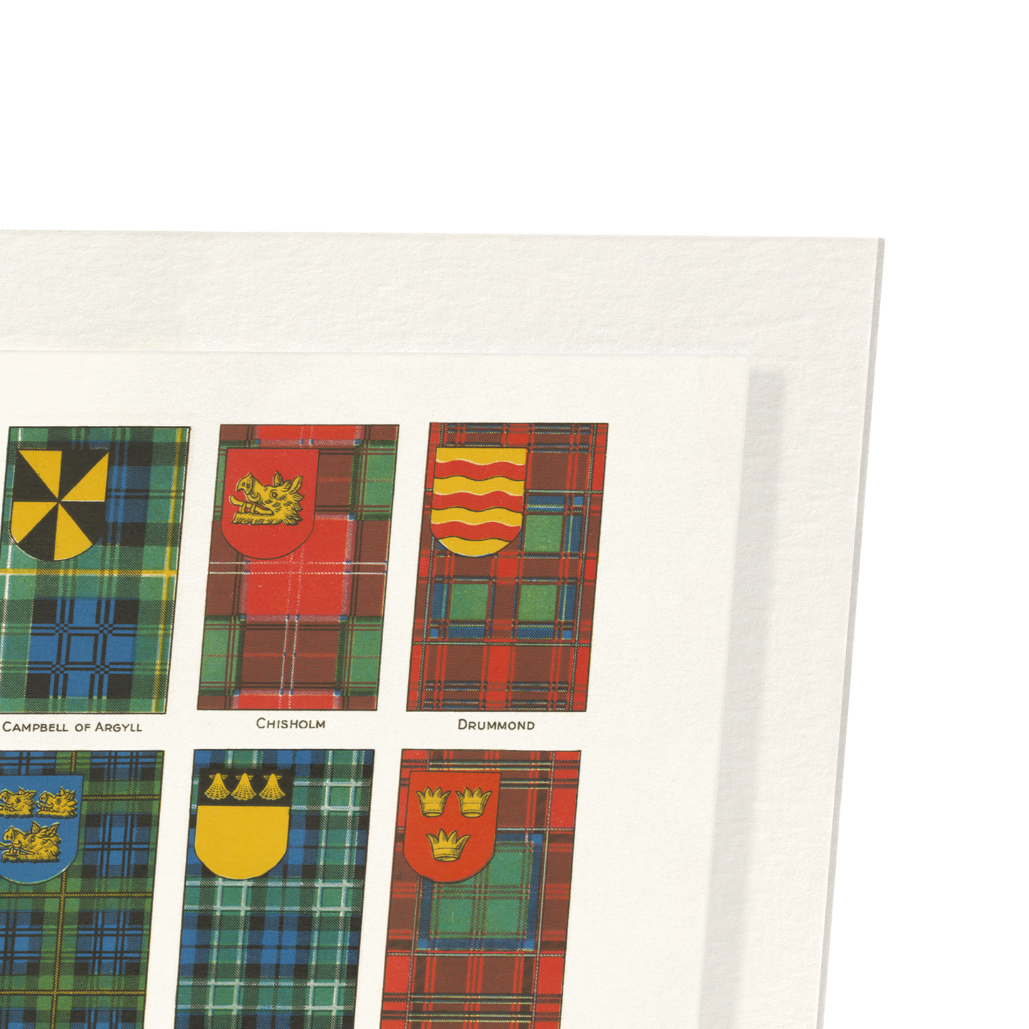 TARTANS OF SOME OF THE SCOTTISH CLANS (1926): Painting Art Print