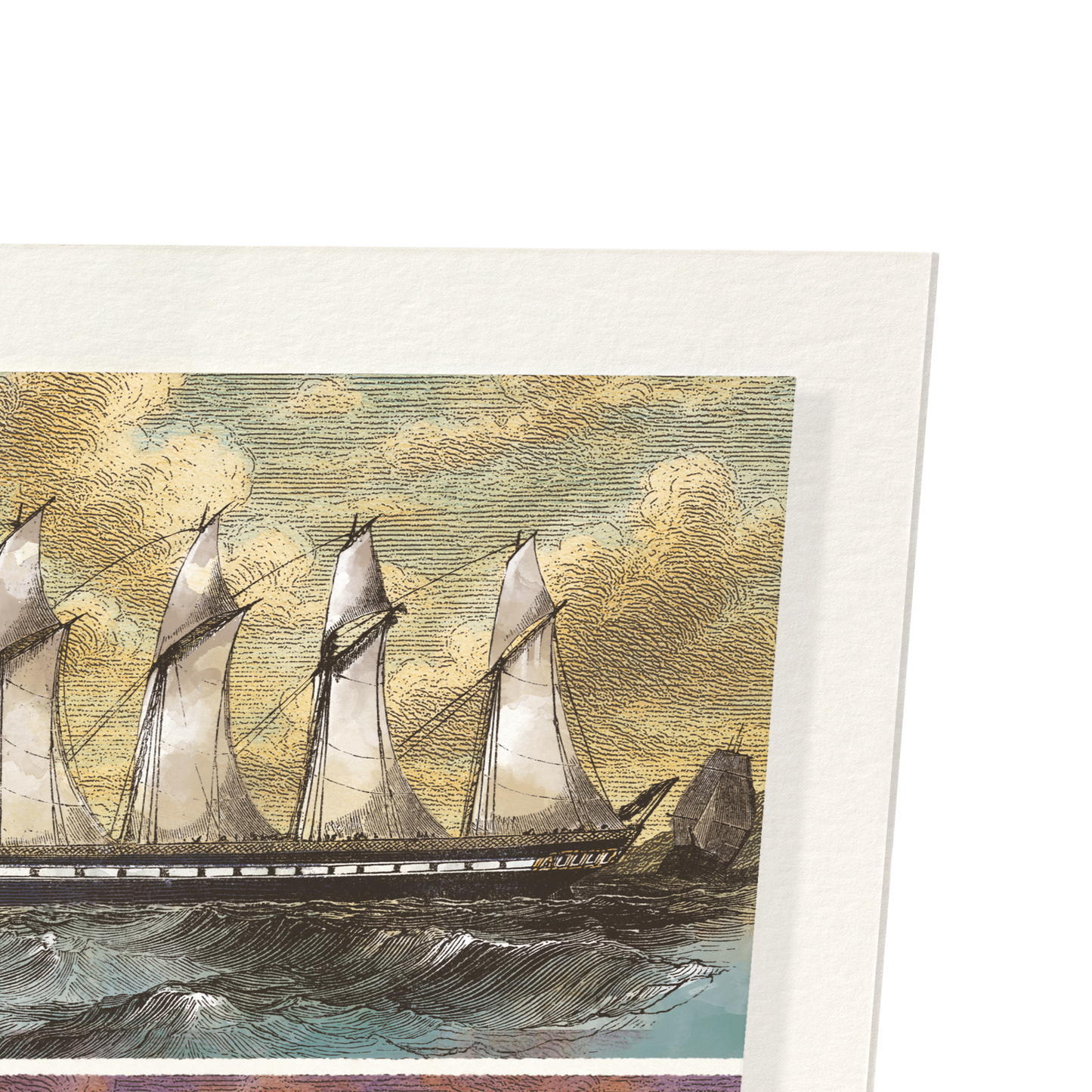 LAUNCH OF THE GREAT BRITAIN STEAM SHIP (1843): Painting Art Print
