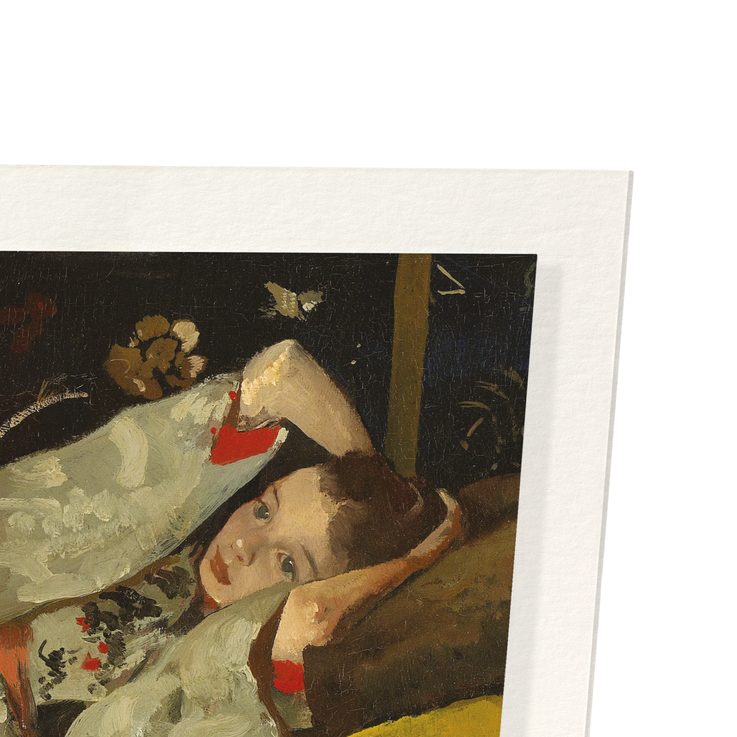GIRL IN WHITE KIMONO (1894): Painting Art Print