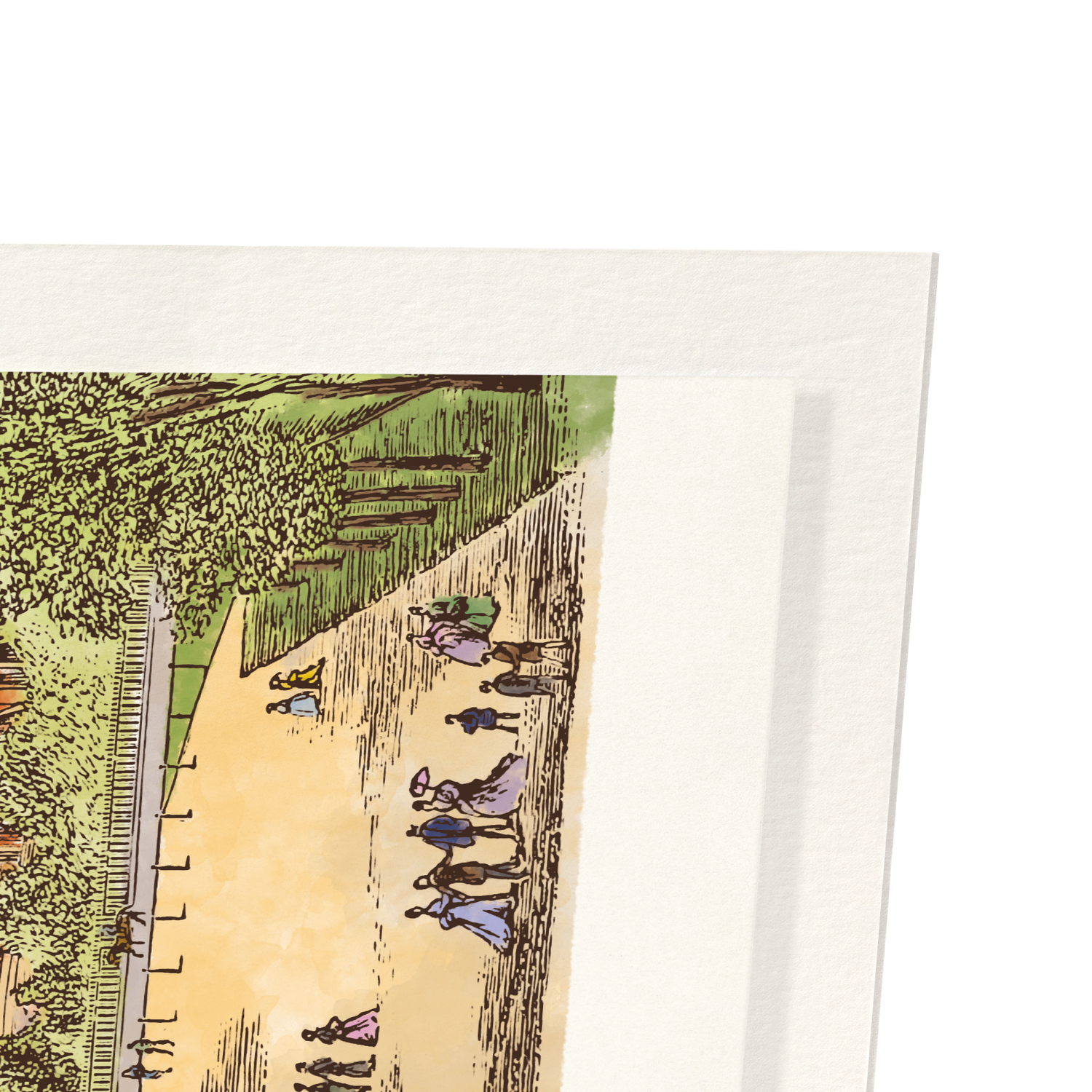 THE ALBERT HALL AND MEMORIAL (1873): Painting Art Print