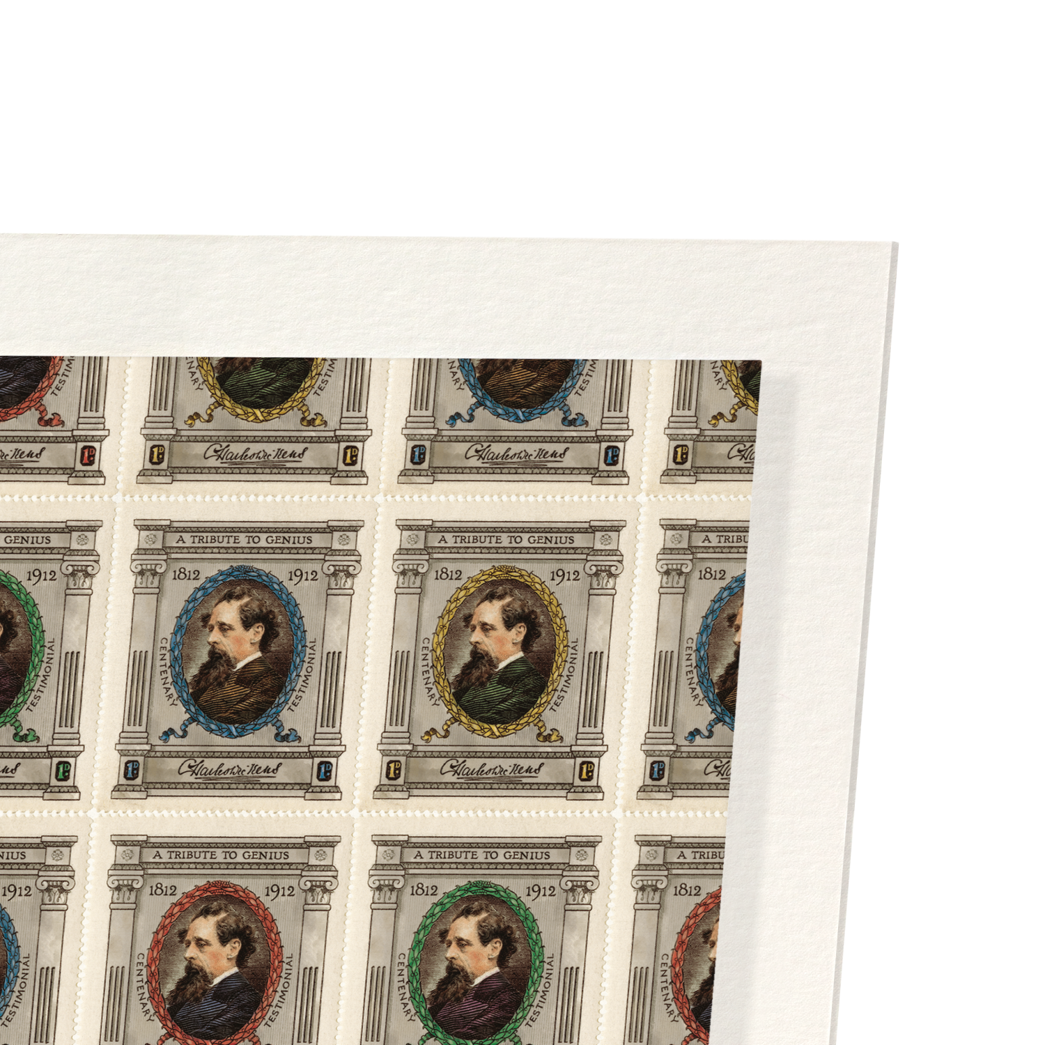 DICKENS CENTENARY STAMP (1912): Painting Art Print