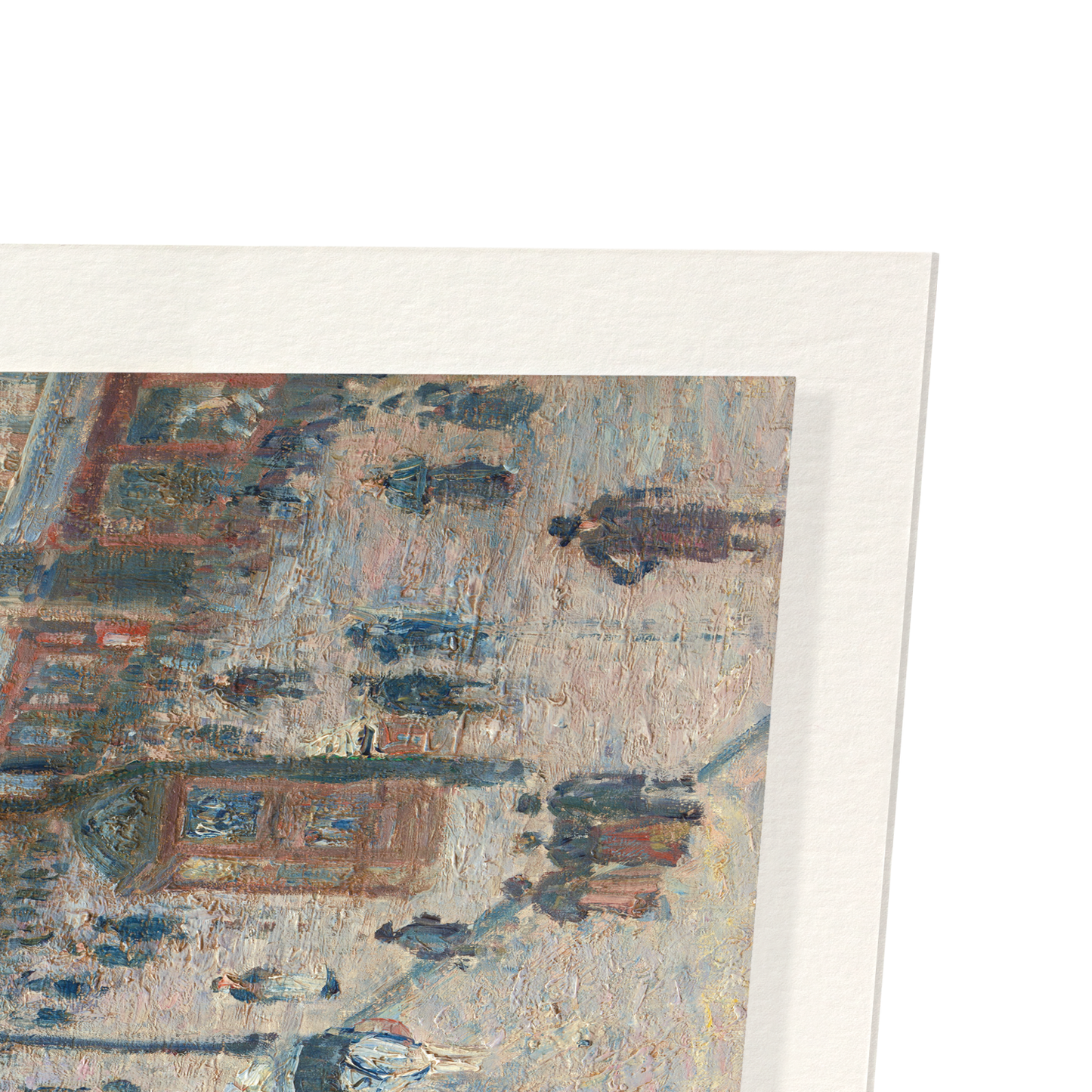 THE BOULEVARD MONTMARTRE ON A WINTER MORNING (1897): Painting Art Print