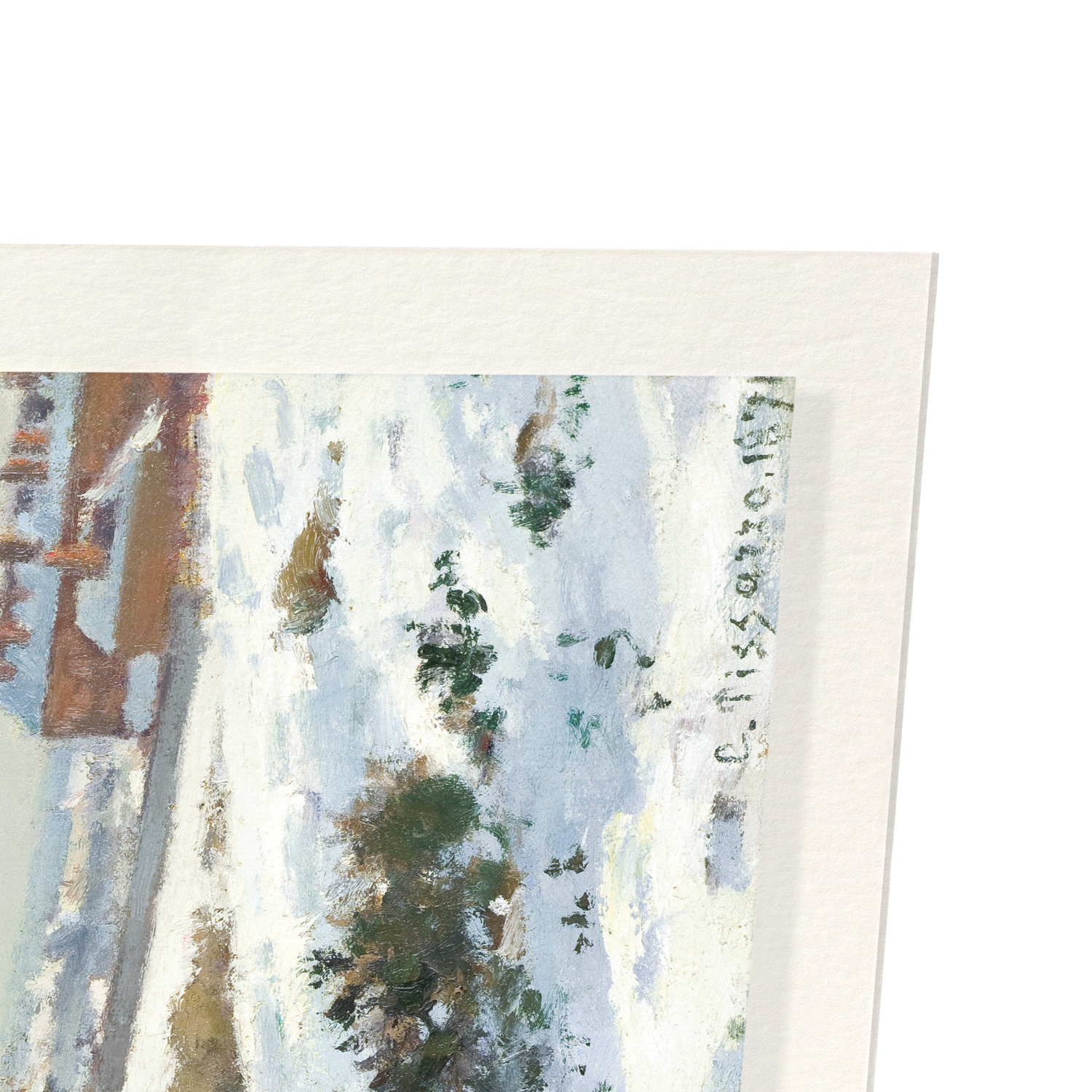 SNOWY LANDSCAPE AT SOUTH NORWOOD (1871): Painting Art Print