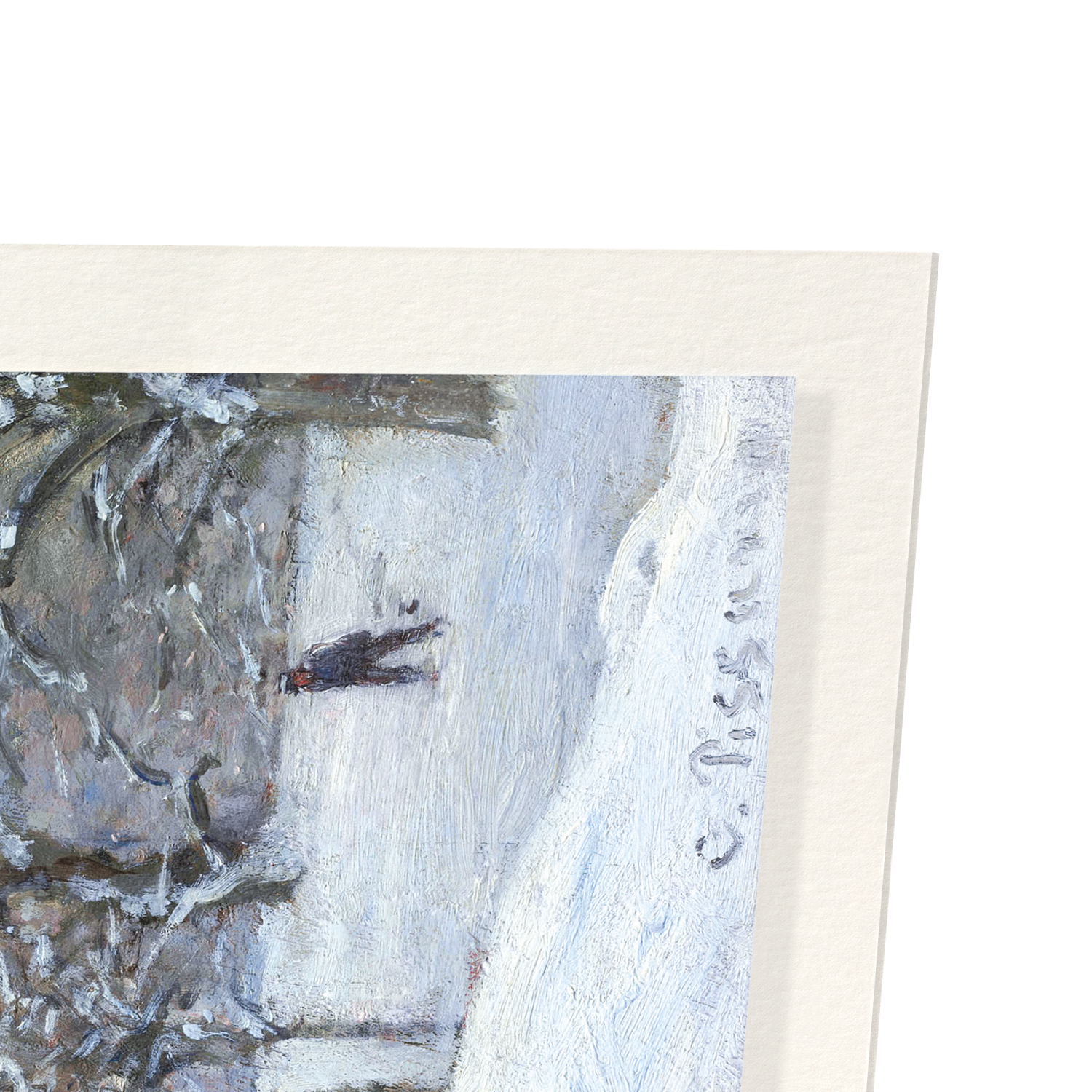 SNOW AT LOUVECIENNES (C.1870): Painting Art Print