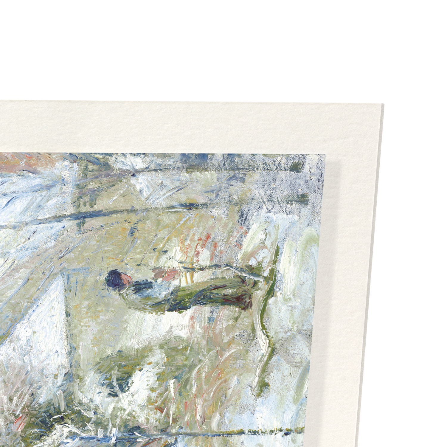 RABBIT WARREN AT PONTOISE, SNOW (1879): Painting Art Print