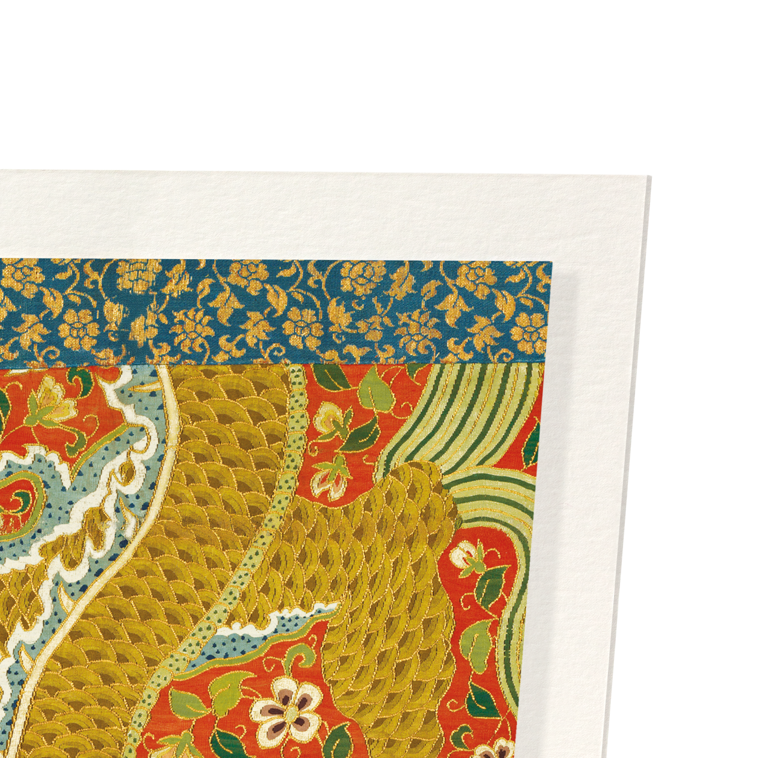 CANOPY WITH DRAGON AMONG FLOWERS (12TH–15TH C): Painting Art Print