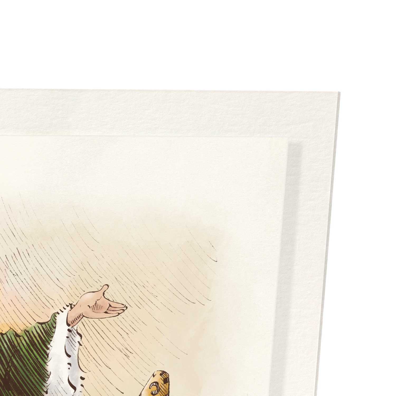 DICKENS THE MAGICIAN (1880): Watercolour Art Print