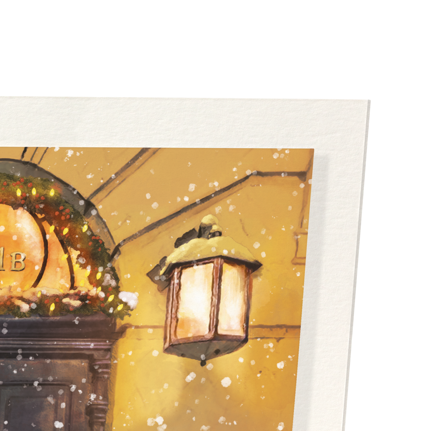 CHRISTMAS AT 221B BAKER STREET NIGHT: Watercolour Art Print