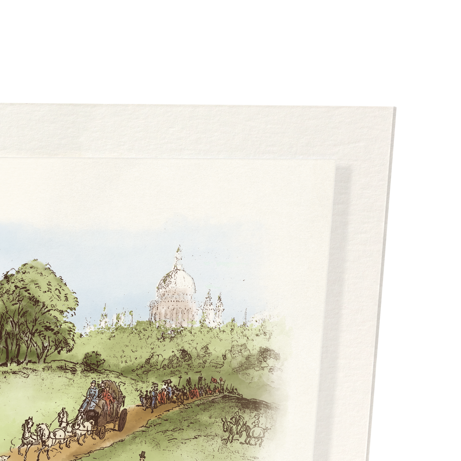 DICKENS SURROUNDED BY HIS CHARACTERS (1889): Painting Art Print