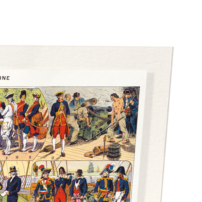 UNIFORMES NAVALS FRANÇAIS (1932): Painting Art Print