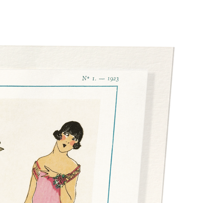 TRÈS PARISIEN - TISSUS ET RUBANS (1923): Vintage Art Print