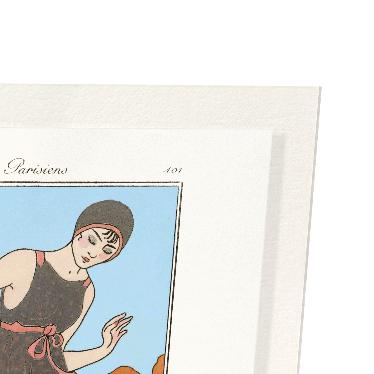 COSTUME DE BAIN (1913): Vintage Art Print