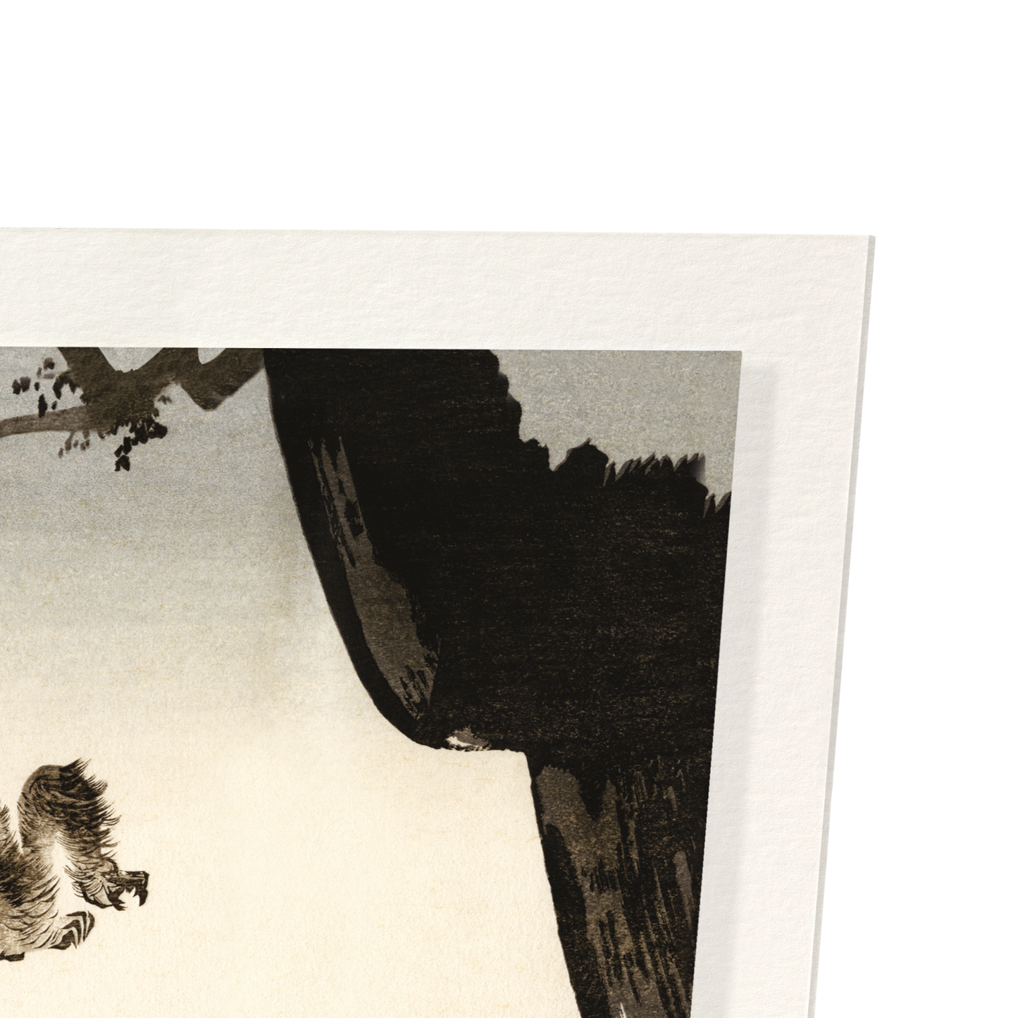 MONKEY AND MOON (C.1910): Japanese Art Print