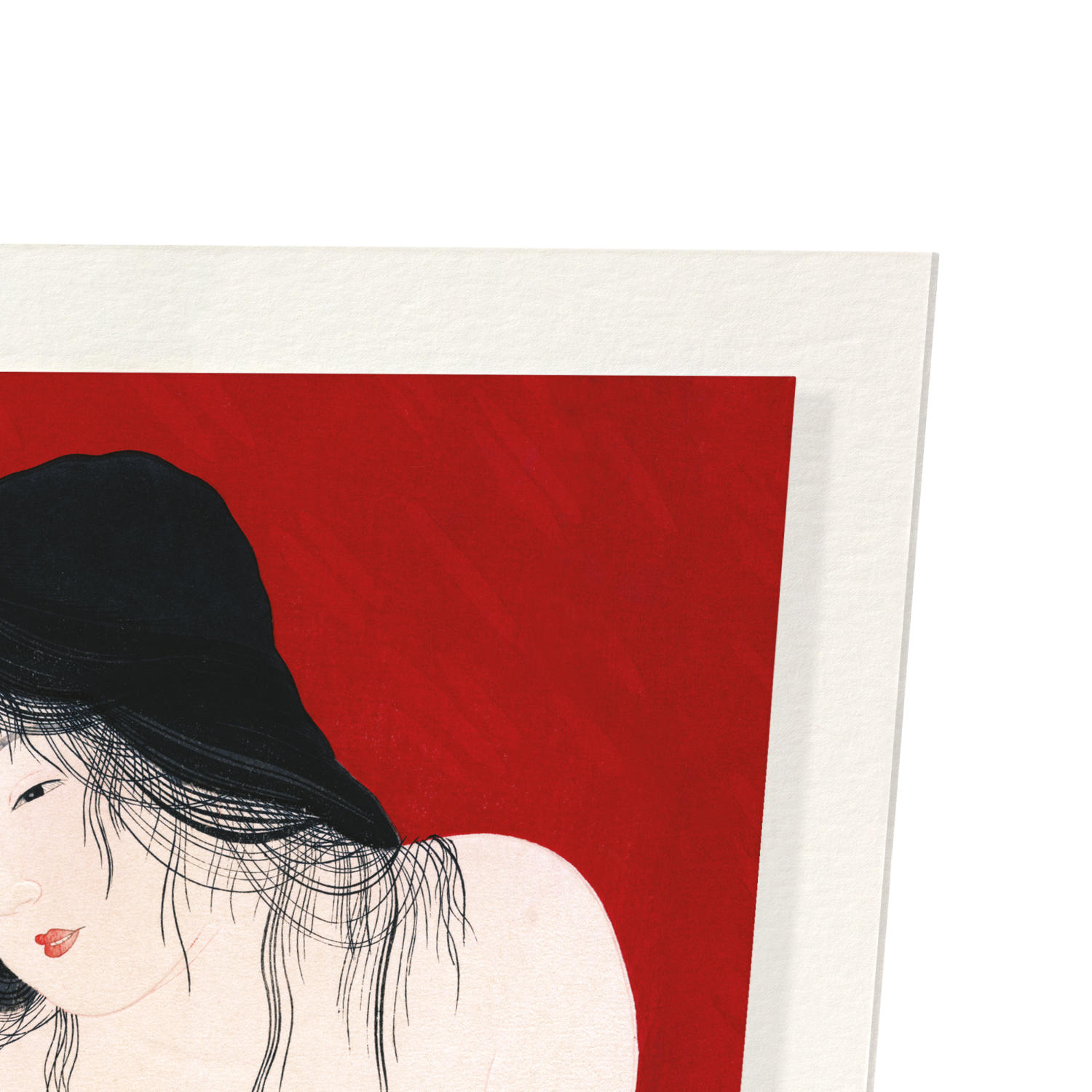 NUDE WITH BLACK CAT C.1930: Japanese Art Print