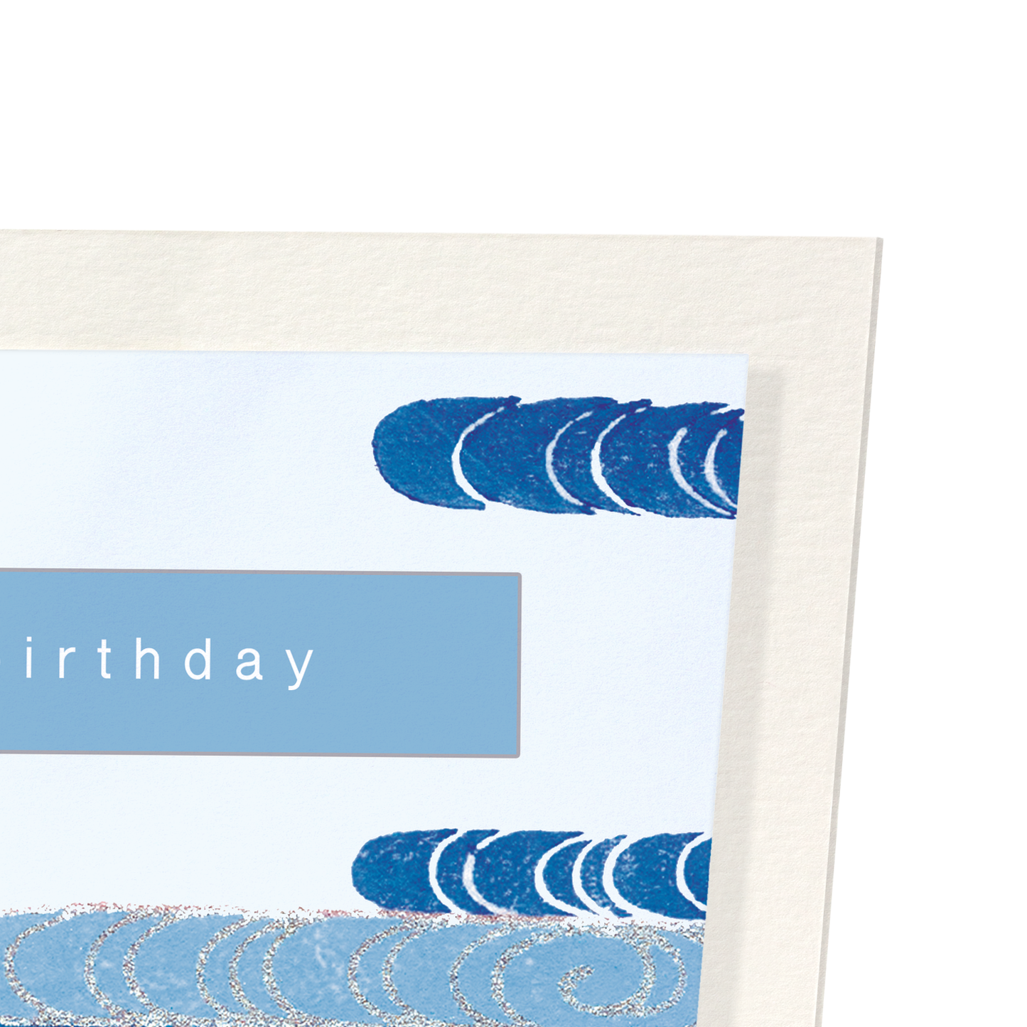 BLUE WAVES OF BIRTHDAY WISHES: Japanese Art Print