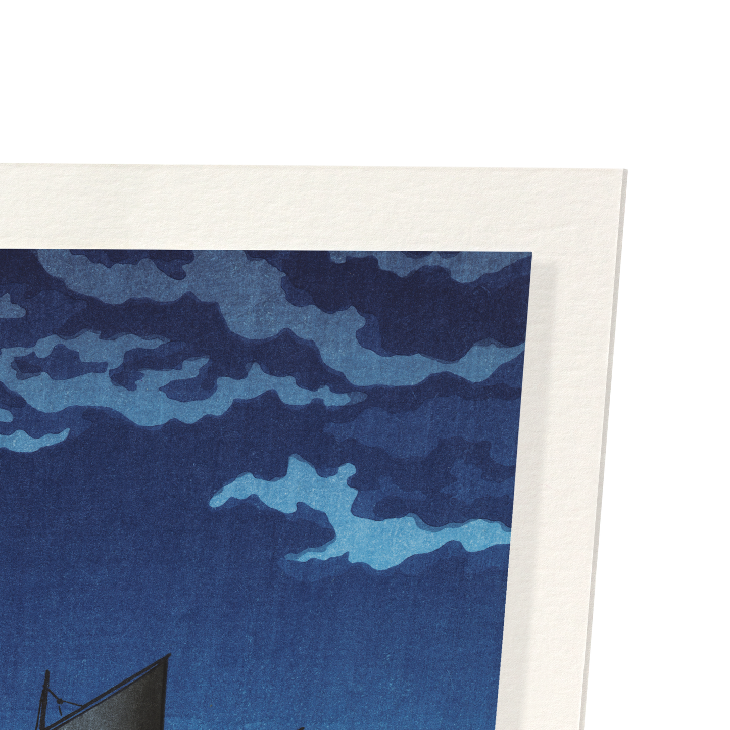 BOATS AT SHINAGAWA NIGHT: Japanese Art Print