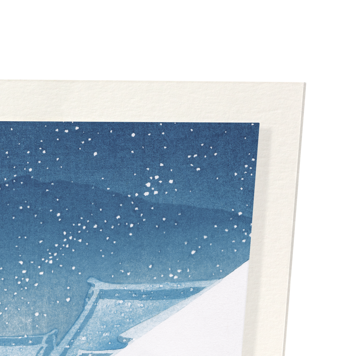 SNOW AT TEMPLE (1932): Japanese Art Print
