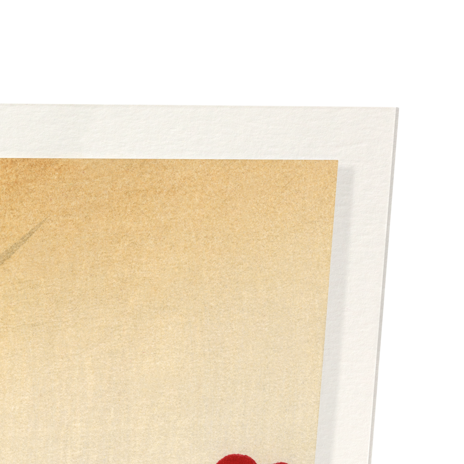 RED PLUM BLOSSOM TREE: Japanese Art Print