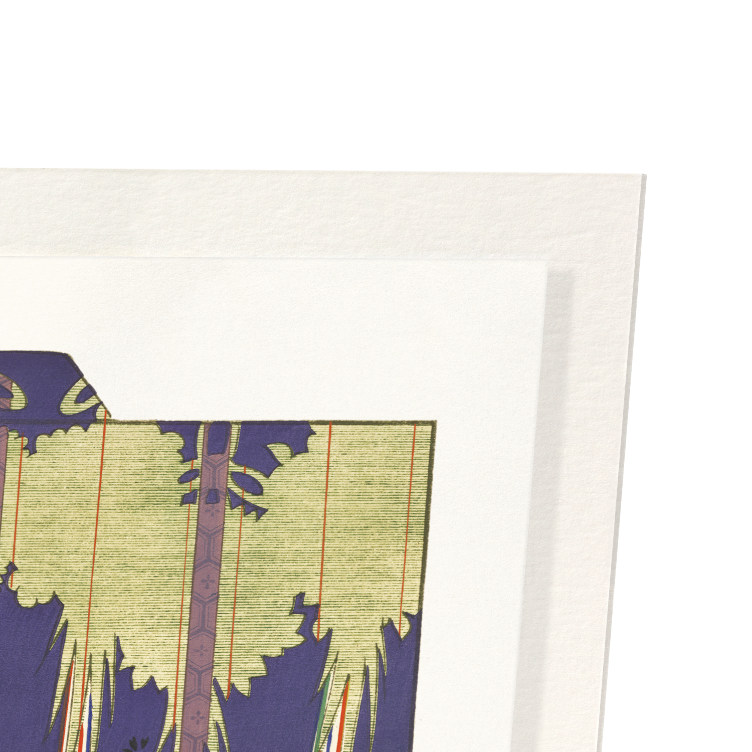 KIMONO OF FIVE COLOURED STRINGS OF BUDDHISM (1899): Japanese Art Print