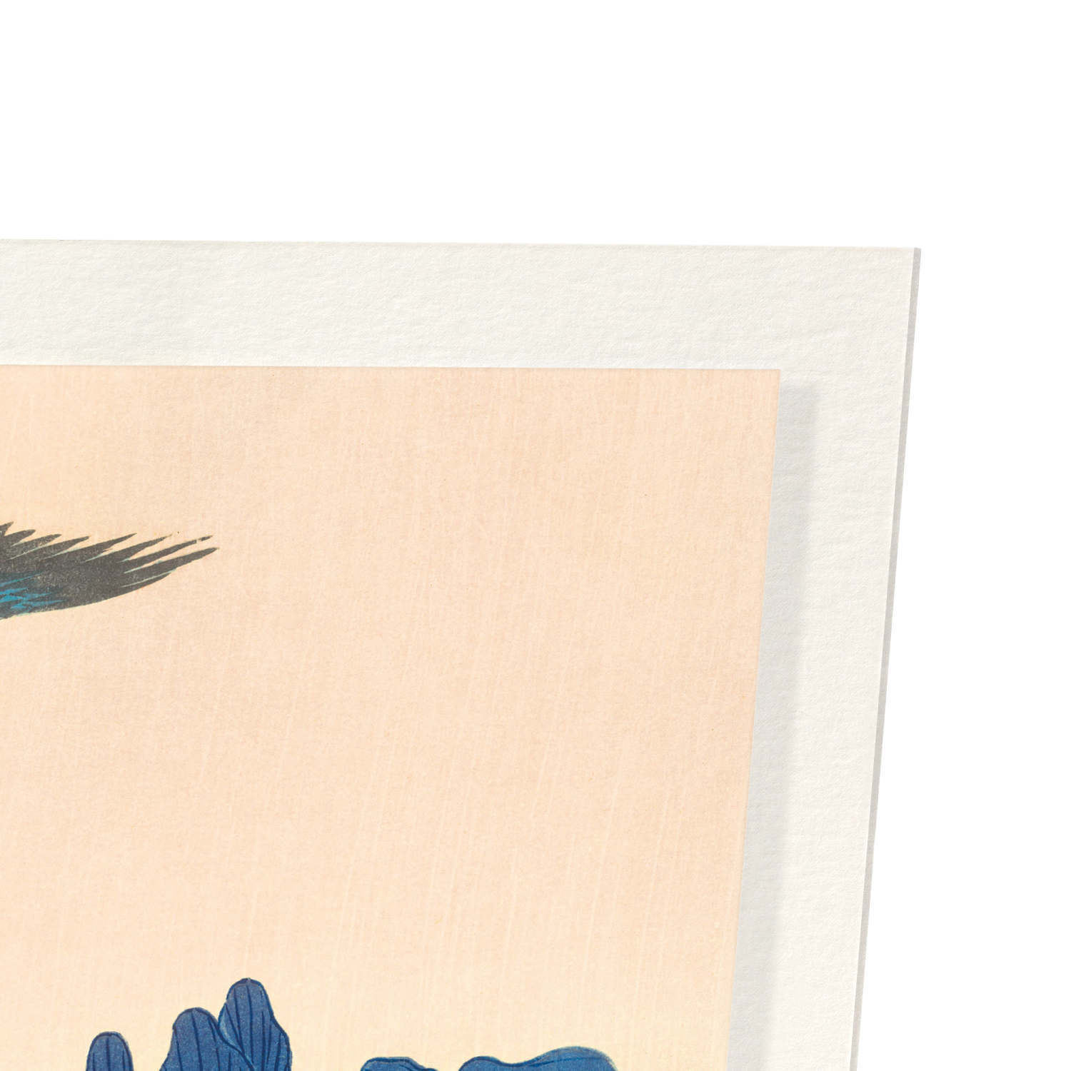 KINGFISHER AND IRIS: Japanese Art Print