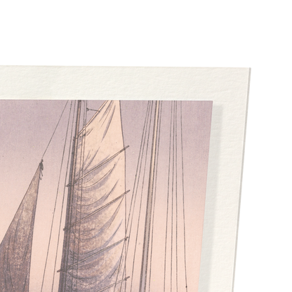 SUNSET AT SETO INLAND SEA: Japanese Art Print