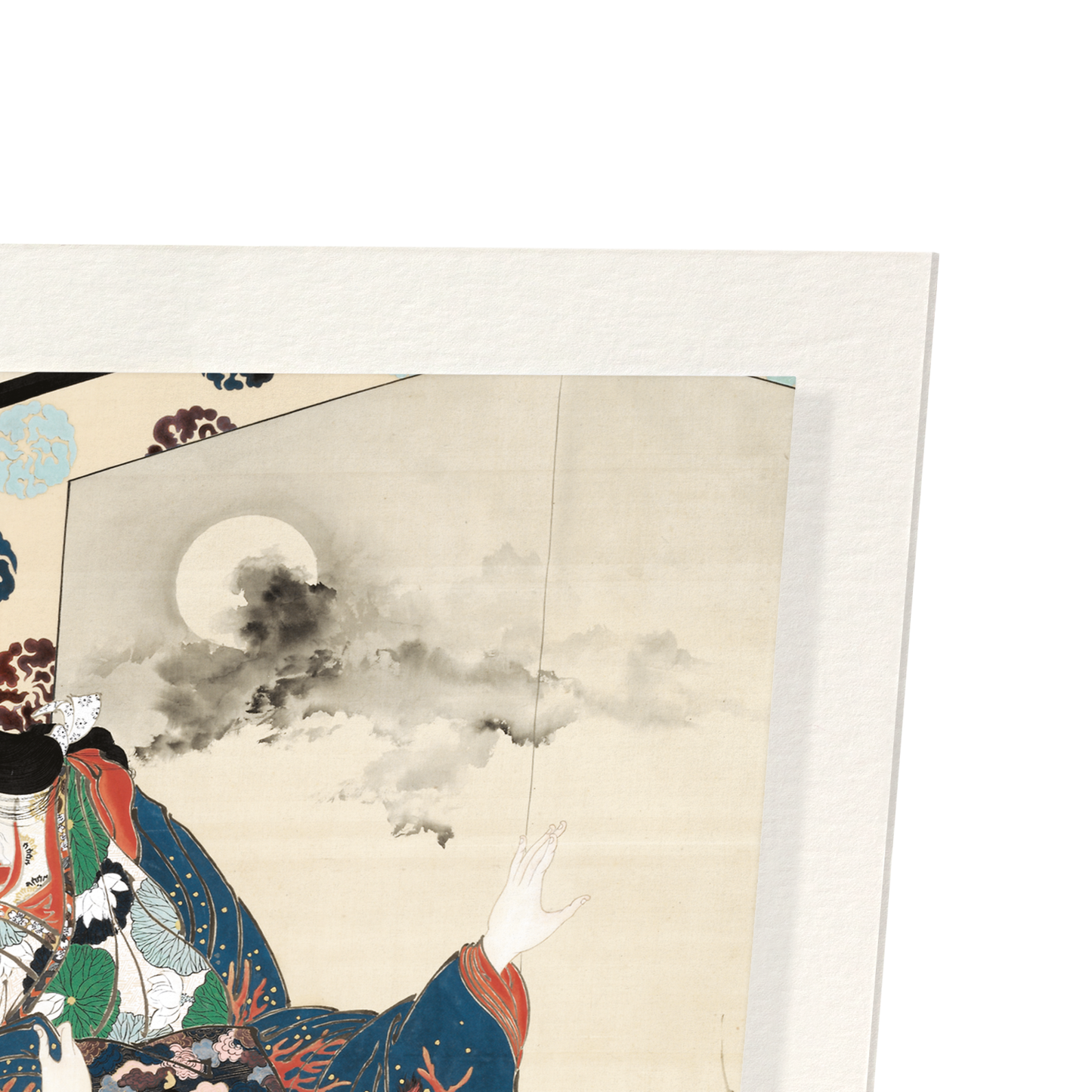BEAUTY BEFORE A SCREEN (C.1851-89): Japanese Art Print