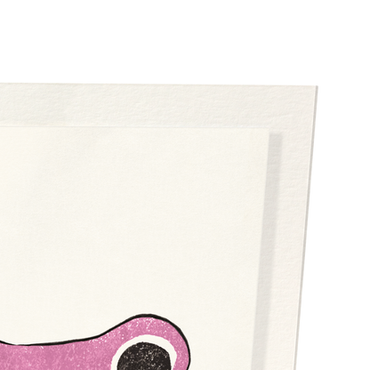 PINK EZEN FROG: Art Print