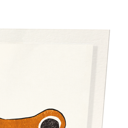 ORANGE EZEN FROG: Art Print