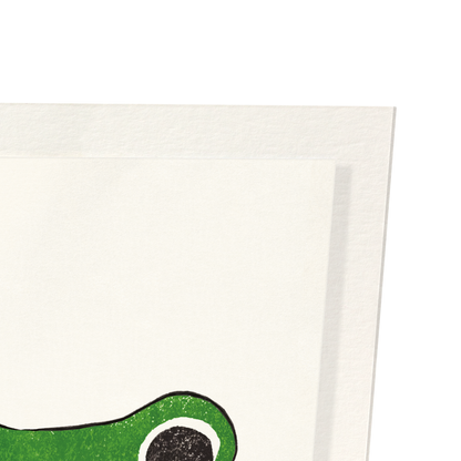 GREEN EZEN FROG: Art Print