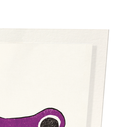 PURPLE EZEN FROG: Art Print