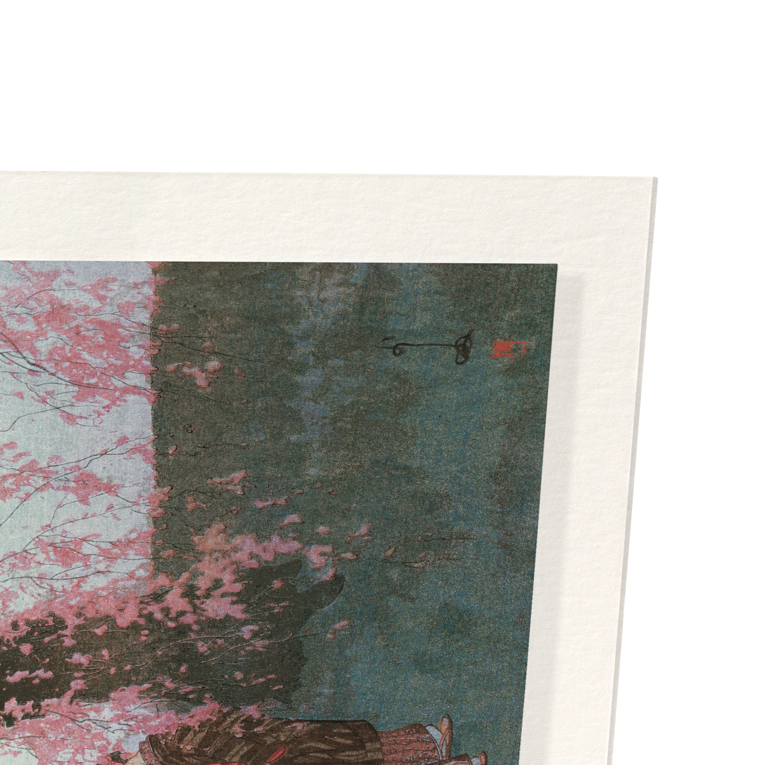 KUMOI CHERRY TREES (1920): Japanese Art Print