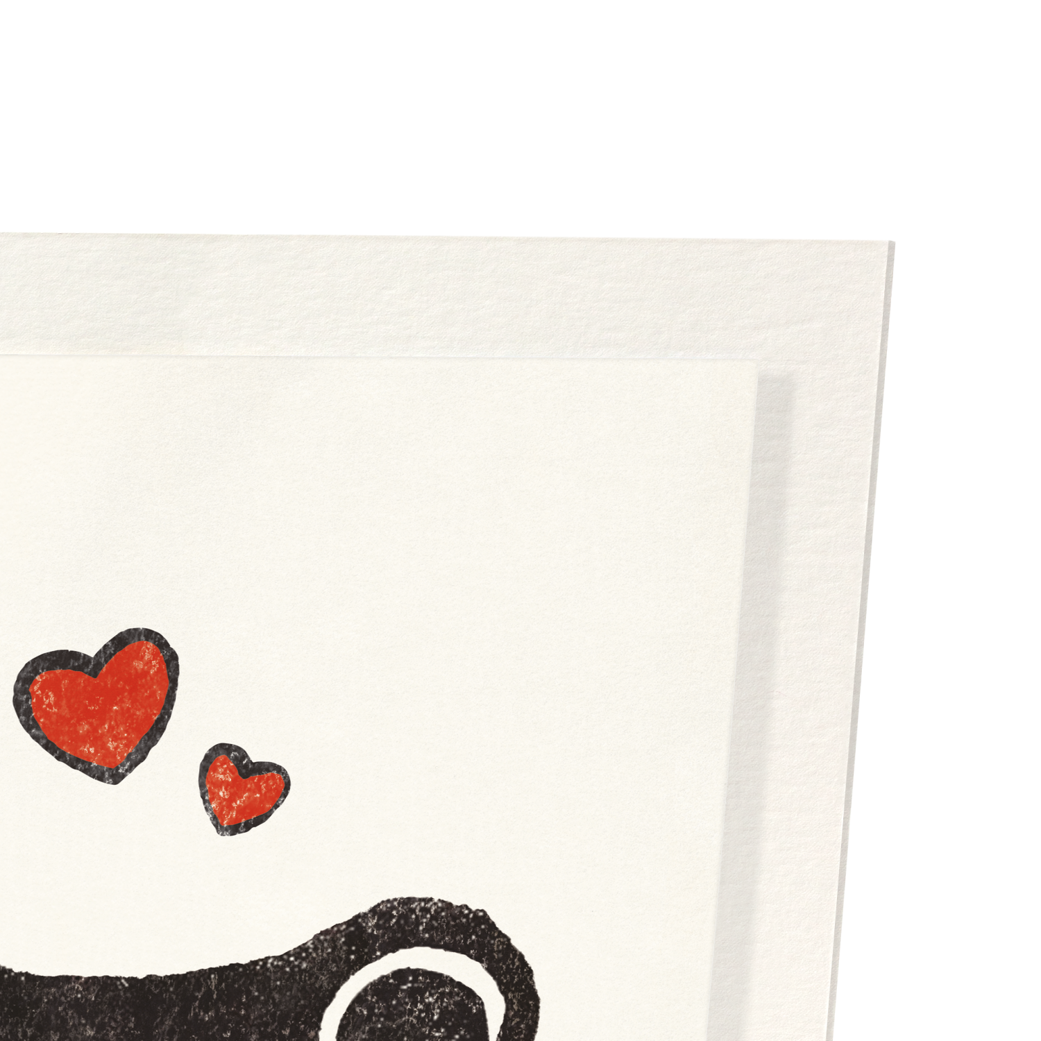 KOREAN FINGER HEART EZEN FROG: Art Print